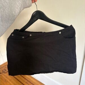 Ricki's Black Mini Skort with Button Accents